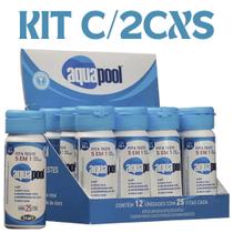 kit com 2 Fita Teste PH 5x1 com 12 unidades com 25 fitas cada Aquapool kit com 2 Fita Teste PH 5x1 com 12 unidades com 25 fitas cada Aquapool