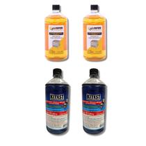 Kit Com 2 Fluidos E 2 Detergentes Para Test/ E Limpeza Injetores 1 Litro