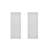 Kit com 2 Folhas de Porta de Madeira 210x80cm Espessura 3,5cm Mso Eucaplac Eucatex Branco