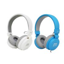 Kit com 2 Fones De Ouvido Com Fio P2 Headphone Branco e Azul - KNUP Kit com 2 Fones De Ouvido Com Fio P2 Headphone Branco e Azul - KNUP