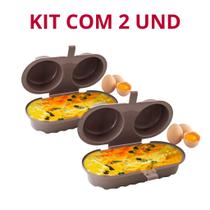 Kit com 2 Forma Mágica De Ovos Cozidos Omeleteira