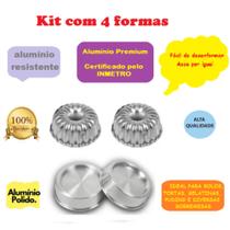 Kit Com 2 Forma Suíça Gomada e 2 Forma Ballerine Redonda Para Bolos Decorados