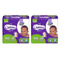 Kit com 2 - Fralda Cremer Mega XG com 36 Unidades Magic Care