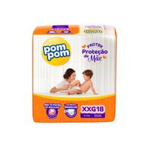 Kit com 2 fraldas pompom confort fit xxg