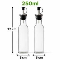 Kit com 2 Galheteiro de Vidro 250ml