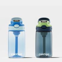Kit com 2 Garrafas Gizmo Flip Kids AUTOSPOUT Azul e Verde Azul Contigo 414ml