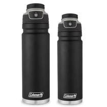 Kit com 2 Garrafas Térmicas FreeFlow AUTOSEAL Preta 1,2L e 709ml Coleman