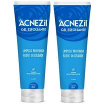 Kit com 2 Gel Esfoliante de Limpeza Profunda Acnezil Cimed - 80g.