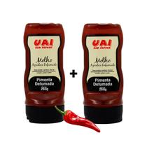 Kit Com 2 Geleia Molho De Pimenta Agridoce Uai Red Pepper 260g - Uai