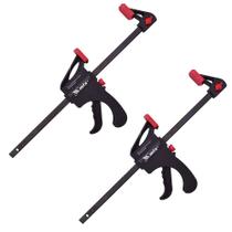 Kit com 2 grampos tipo sargento aperto rápido 20 cm - 205629 - mtx Kit com 2 grampos tipo sargento aperto rápido 20 cm - 205629 - mtx