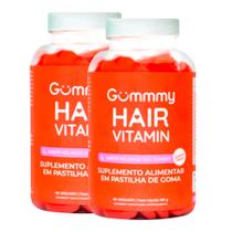 Kit com 2 Gummy Hair Vitamin Melancia 60 Gomas cada