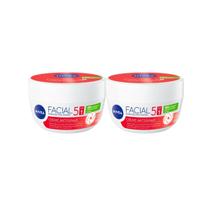 Kit com 2 Hidratante Facial Antissinais 5 em 1 100g Nívea