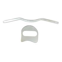 Kit com 2 Instrumentos de Liberação Miofascial Iastm Guidao e Soqueira Tudo em Inox