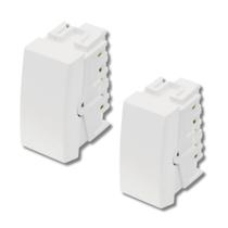 Kit com 2 Interruptores Módulos Paralelo 16A 250V - Fame