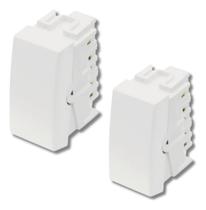 Kit com 2 Interruptores Módulos Paralelo 16A 250V - Fame Kit com 2 Interruptores Módulos Paralelo 16A 250V - Fame