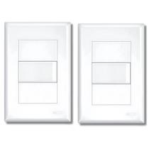 Kit Com 2 Interruptores Simples 16A C/ Placa Evidence - FAME