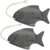 Kit com 2 Iron Fish Amareu Utensílio Natural de Ferro para Cozinhar Kit com 2 Iron Fish Amareu Utensílio Natural de Ferro para Cozinhar