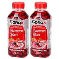 Kit com 2 Isotônico Frutas Vermelhas 550ml - Sorox Kit com 2 Isotônico Frutas Vermelhas 550ml - Sorox