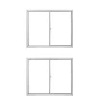 Kit com 2 Janelas de Alumínio de Correr 100x100cm Vidro Liso Linha Soft Mgm Kit com 2 Janelas de Alumínio de Correr 100x100cm Vidro Liso Linha Soft Mgm