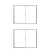 Kit com 2 Janelas de Alumínio de Correr 100x100cm Vidro Liso Linha Soft Mgm Kit com 2 Janelas de Alumínio de Correr 100x100cm Vidro Liso Linha Soft Mgm