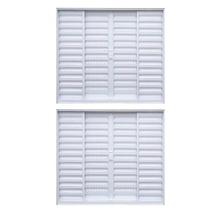 Kit com 2 Janelas de Alumínio Veneziana de Correr 100x120cm 4 Folhas sem Vidro Soft Plus Mgm Kit com 2 Janelas de Alumínio Veneziana de Correr 100x120cm 4 Folhas sem Vidro Soft Plus Mgm