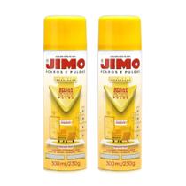 Kit com 2 Jimo Anti Acaros Pulgas Carrapatos Spray 300ml Elimina Insetos Invisiveis Protege Ambientes Casa Tecidos Colchao Estofado Roupas