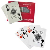 Kit Com 2 Jogos De Baralho Resistente 100% Plástico Lavável - Washable