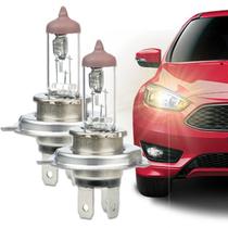 Kit com 2 Lâmpadas Automotivas Halógena TR H4 12v 60/55w P43t para Farol de Carro