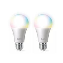 Kit com 2 Lâmpadas Wifi Inteligente Led 15W Color Biv Elgin