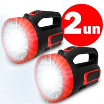 Kit Com 2 Lanterna Recarregável 18 Led Portátil Alta Luminosidade Elétrica Bivolt Multiuso Kit Com 2 Lanterna Recarregável 18 Led Portátil Alta Luminosidade Elétrica Bivolt Multiuso