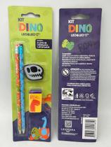 Kit Com 2 Lápis Hb Apontador Borracha Leo E Leo Dino