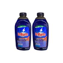 Kit Com 2 Lava Roupas Brilhante Líquido Limpeza Total 1,8