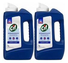 Kit Com 2 Lavar Louças Detergente De 1kg Em Pó Cif Máquinas