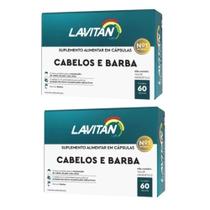 Kit com 2 - Lavitan Cabelos Hair e Barba 60caps. Cimed