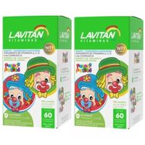 Kit com 2 Lavitan Kids Vitamina Infantil Imunidade Patati Patata Mix D Cimed
