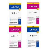 Kit com 2 Lavitan Mulher A-Z + 2 Lavitan A-Z Original Suplementos Vitamínicos Completos