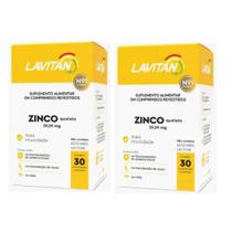Kit com 2 Lavitan Zinco Quelato Mais Imunidade Cimed 30 Comprimidos .