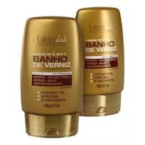 Kit Com 2 Leave-in Banho de Verniz Forever Liss 140g