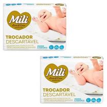 Kit Com 2 Lençol Trocador Absorvente Descartável Mili Love&Care 5 Unidades Cada