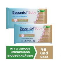 Kit com 2 Lenços Umedecidos Biodegradável 48un Cada Bepantol