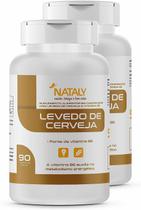 Kit Com 2 - Levedo de Cerveja 90 Comprimidos de 1000mg Nataly