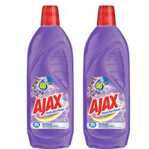 Kit com 2 Limpador Diluível Ajax Festa das Flores Lavanda 1L Cada Kit com 2 Limpador Diluível Ajax Festa das Flores Lavanda 1L Cada