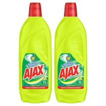 Kit Com 2 Limpador Diluível Ajax Fresh Lemon 1L Cada