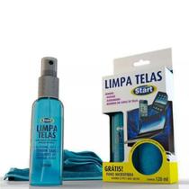 Kit Com 2 Limpador Limpa Telas Start 120Ml + Pano Microfibra