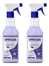Kit Com 2 Limpador Multiuso Álcool Perfumado Desinfetante Desengordurante 500ml - Lavanda