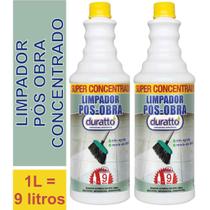 KIT COM 2 LIMPADOR POS OBRA DURATTO CERÂMICAS 1lt CADA