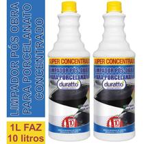 KIT COM 2 LIMPADOR POS OBRA PARA PORCELANATO DURATTO 1lt CADA KIT COM 2 LIMPADOR POS OBRA PARA PORCELANATO DURATTO 1lt CADA