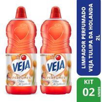 Kit com 2 Limpadores Perfumados Veja Tulipa Da Holanda 2L