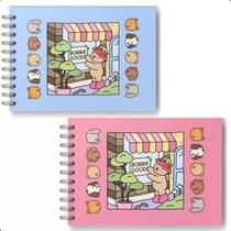Kit com 2 Livro de Colorir, Capa Dura, A5 Horizontal 15,5 x 21,5 cm, 50 Folhas 180g, com Proteção em Acetato