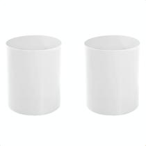 KIT com 2 Lixeiras Plásticas Redondas 12L Compactas e Sem Tampa para Praticidade e Eficiência